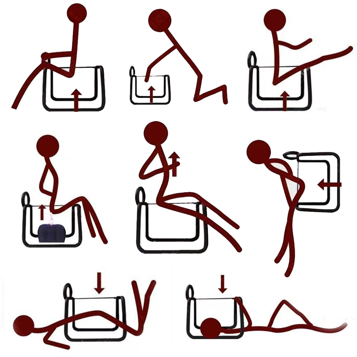 อะคาเซียเก้าอี้ผู้หญิงประหยัดแรงงานที่นั่งยางยืด sm ทางเลือกทางเพศ props ท่าน้ำหนักเก้าอี้สามี